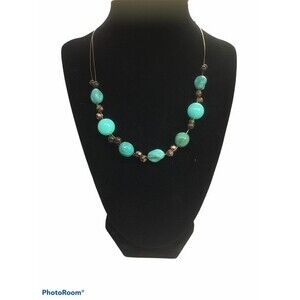 Cookie Lee Wire Turuoise Wire Necklace